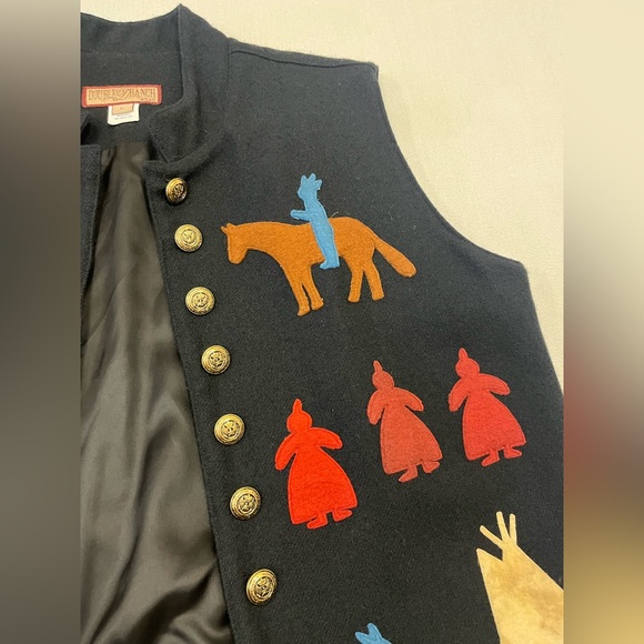 Double D Ranch Black Vest - L - RARE - Picture 4 of 15